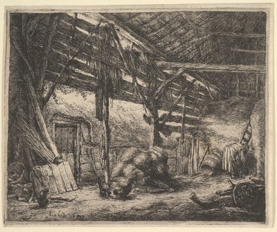 Stodola, 1647. od Adriaen Jansz. van Ostade