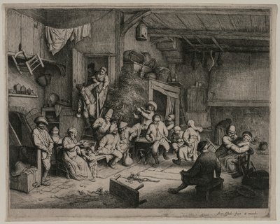 Tanec v hostinci, 1652. od Adriaen Jansz. van Ostade