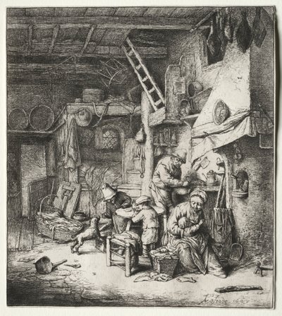 Rodina, 1647. od Adriaen Jansz. van Ostade