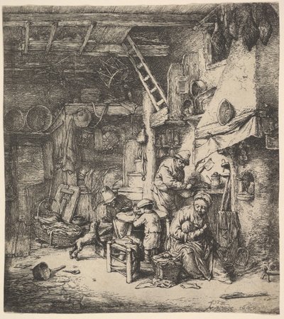 Rodina, 1647. od Adriaen Jansz. van Ostade