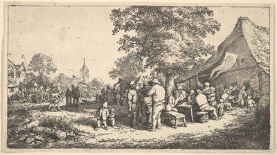 Kermess pod velkým stromem, 1610-85. od Adriaen Jansz. van Ostade