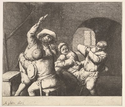 The Knife Thrust, 1610-85. od Adriaen Jansz. van Ostade