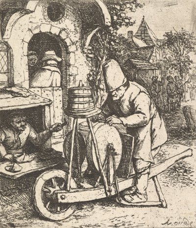 Bruska nožů, 1610-85. od Adriaen Jansz. van Ostade