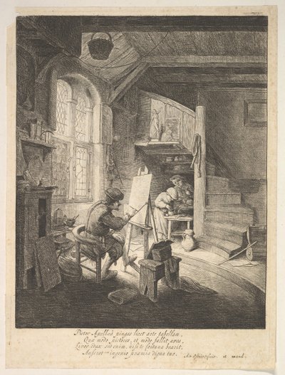 Malíř, 17. století. od Adriaen Jansz. van Ostade