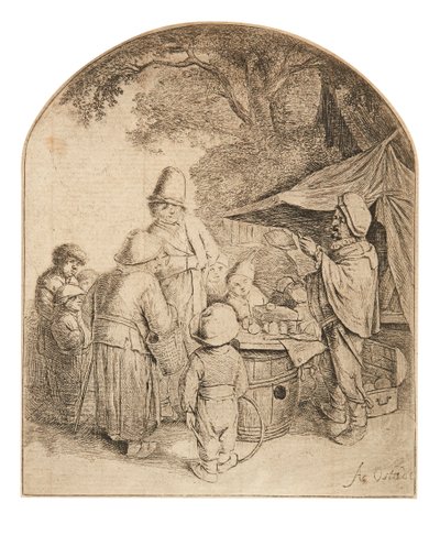 Quacksalver (lept) od Adriaen Jansz. van Ostade