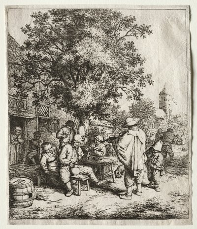 Šumař a hurdiska. od Adriaen Jansz. van Ostade