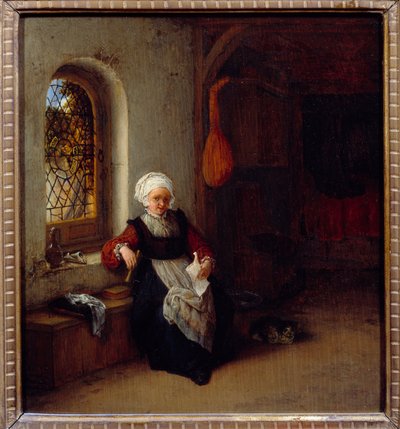 Žena má ten dopis. Obraz Adriena Van Ostade (1610-1685) Ec. Hol. od Adriaen Jansz. van Ostade