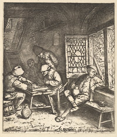 Hráči Tric Trac, 1610-85. od Adriaen Jansz. van Ostade