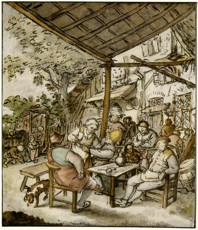Vesnický hostinec od Adriaen Jansz. van Ostade