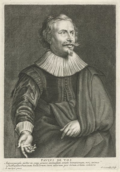 Portrét van Paul de Vos od Adriaen Lommelin