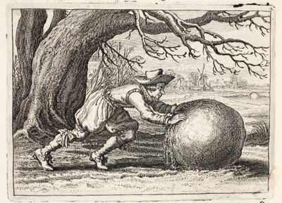 Čest a ctnost, ilustrace z „Emblemata of Zinne-werk“ od Johannese de Brune (1589-1658), Jana Jacobse Schippera, Amsterdam, 1661 od Adriaen Pietersz van de Venne