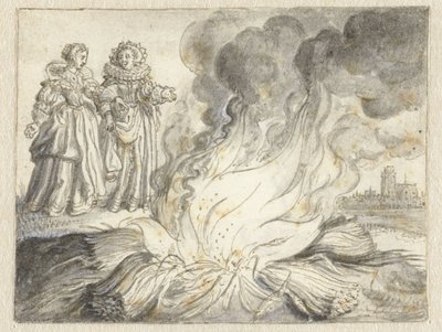 „Vášeň je oheň z ničeho než ze slámy“ od Adriaen Pietersz van de Venne
