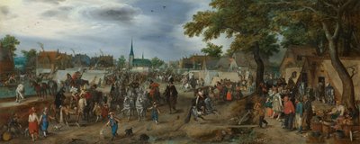 Princ Maurice a Frederick Henry na koňském veletrhu Valkenburg, 1618 od Adriaen Pietersz van de Venne