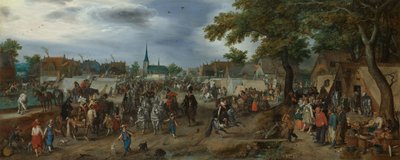 Princové Maurice a Frederick Henry na Valkenburg Horse Fair Princové Maurits a Frederik Hendrik na koňském veletrhu Valkenburg od Adriaen Pietersz van de Venne