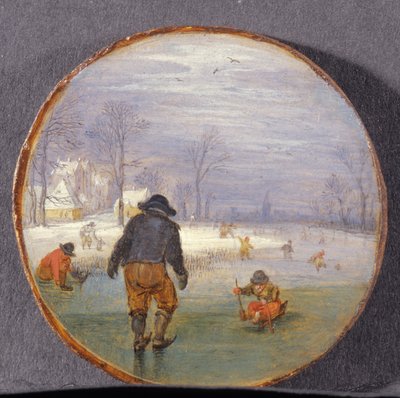 Bruslaři v krajině (panel) od Adriaen Pietersz van de Venne