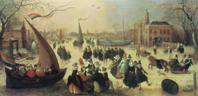 Bruslařská párty od Adriaen Pietersz van de Venne