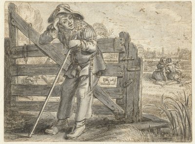 Crazed Amour of Fat Leendert a Lijsje Teunis s Jonckerem Maertenem od Adriaen Pietersz van de Venne