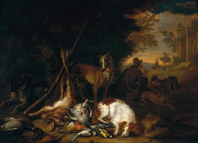 Lovec se svými psy od Adriaen de Gryef