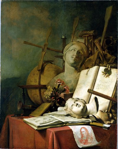 Die Vergänglichkeit aller irdischen Dinge (Vanitas), um 1660 von Adriaen de Valck