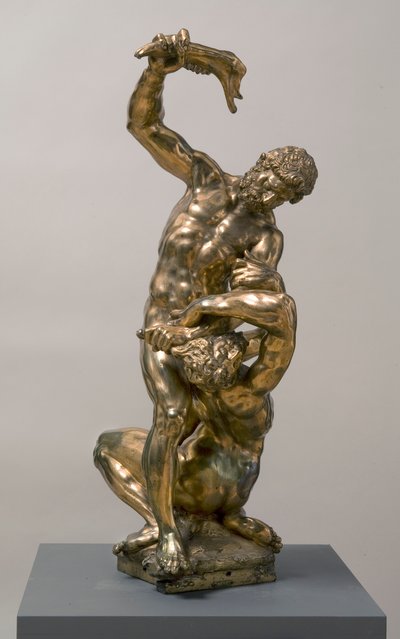 Kain zabíjí Ábela, 1622, zlacený bronz od Adriaen de Vries