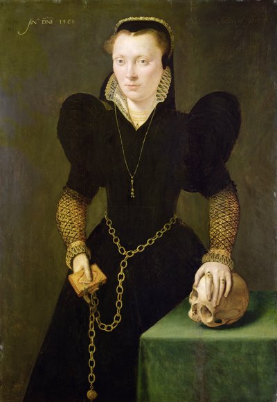 Kateřina z Berainu (1535-91) 1568 (olej na desce) od Adriaen van Cronenburgh