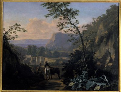 Jižní krajina s Riderem, 1654 od Adriaen van Eemont
