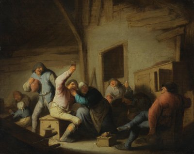 Veselí rolníci v hospodě od Adriaen van Ostade