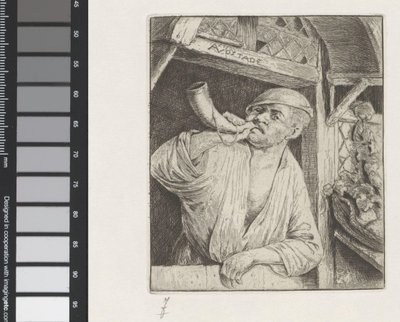 Baker zatroubí od Adriaen van Ostade