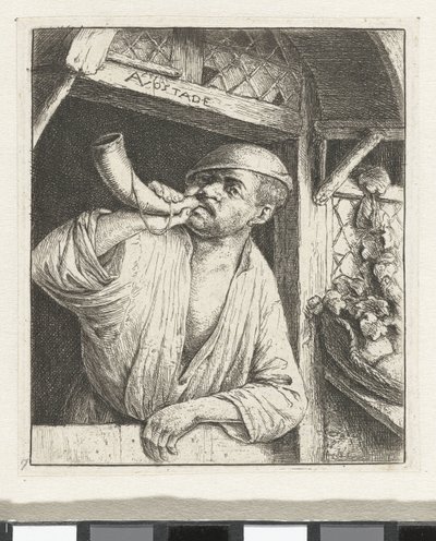 Baker zatroubí od Adriaen van Ostade