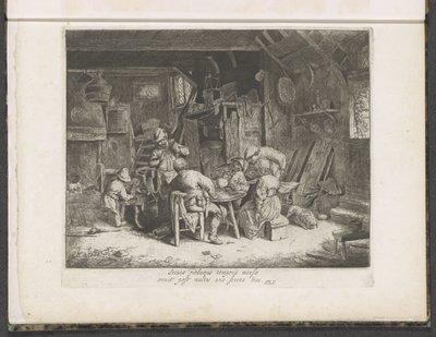 Pěstování jídla v hostinci Snídaně od Adriaen van Ostade