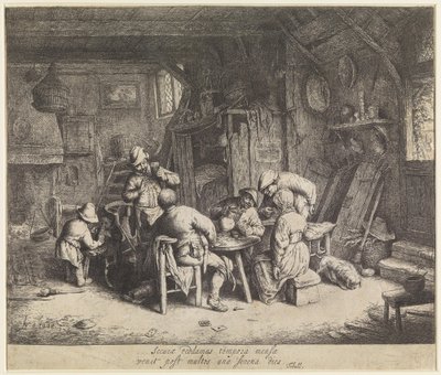 Rolníci při jídle v hostinci od Adriaen van Ostade