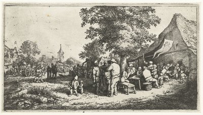 Farmářský jarmark od Adriaen van Ostade