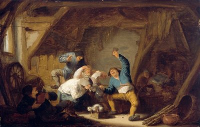 Hrubiáni, kteří pijí a zpívají od Adriaen van Ostade