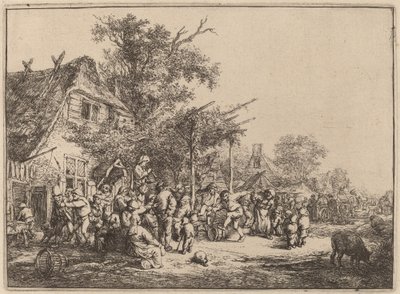 Tanec pod mříží od Adriaen van Ostade
