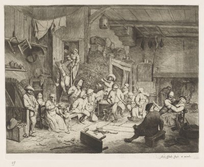 Tanec v hospodě od Adriaen van Ostade