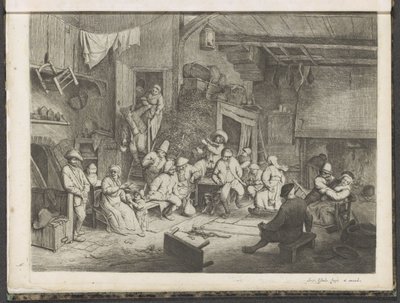 Tanec v hospodě od Adriaen van Ostade