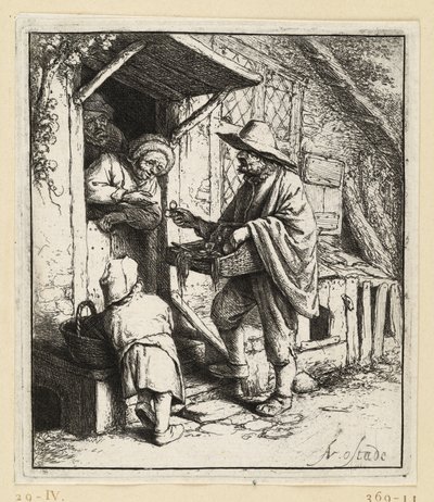 Prodejce brýlí od Adriaen van Ostade
