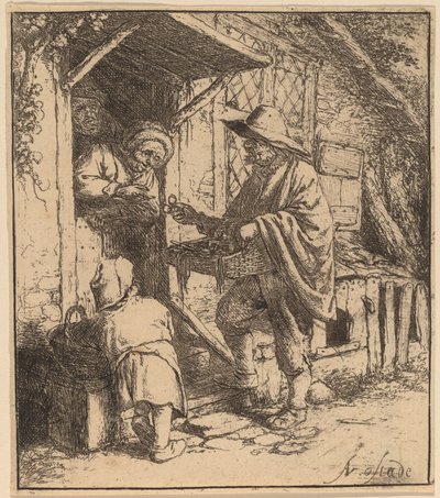 Obchodník s brýlemi od Adriaen van Ostade