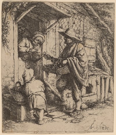 Obchodník s brýlemi od Adriaen van Ostade