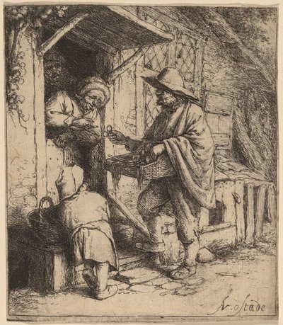 Obchodník s brýlemi od Adriaen van Ostade