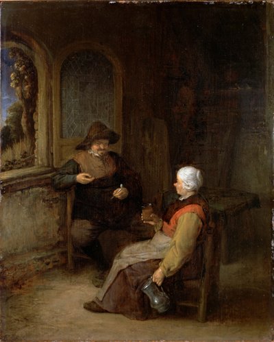 Interiér chalupy od Adriaen van Ostade