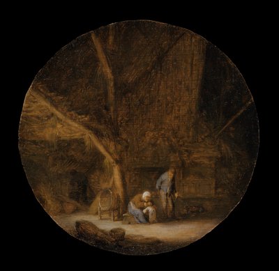 Interiér s rolnickou rodinou od Adriaen van Ostade