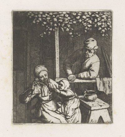 Dítě sahá pro panenku od Adriaen van Ostade