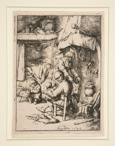 Le p?re de famille (otec rodiny) od Adriaen van Ostade