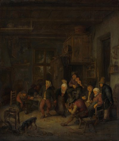 Veselá selská společnost od Adriaen van Ostade
