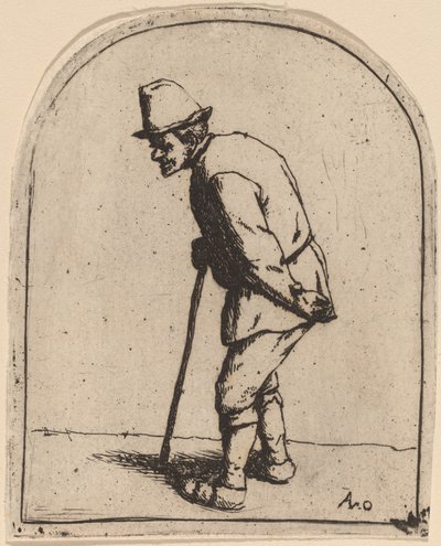 Sedlák s křivým zády od Adriaen van Ostade