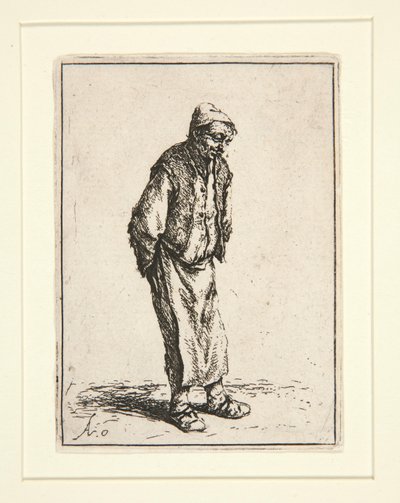 Rolník s rukama za zády od Adriaen van Ostade