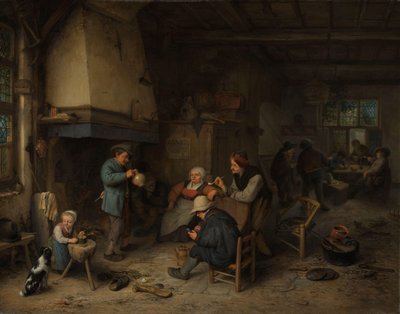 Rolníci v interiéru od Adriaen van Ostade