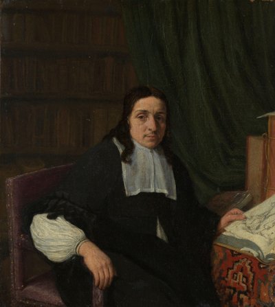 Portrét sběratele, možná Constantijn Sennepart (1625-1703) od Adriaen van Ostade