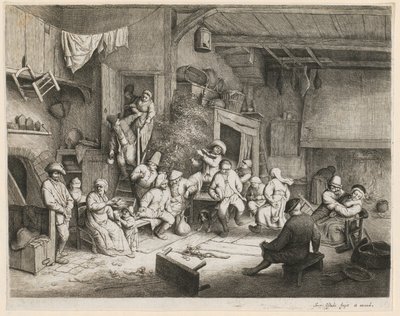 Tanec v hospodě od Adriaen van Ostade